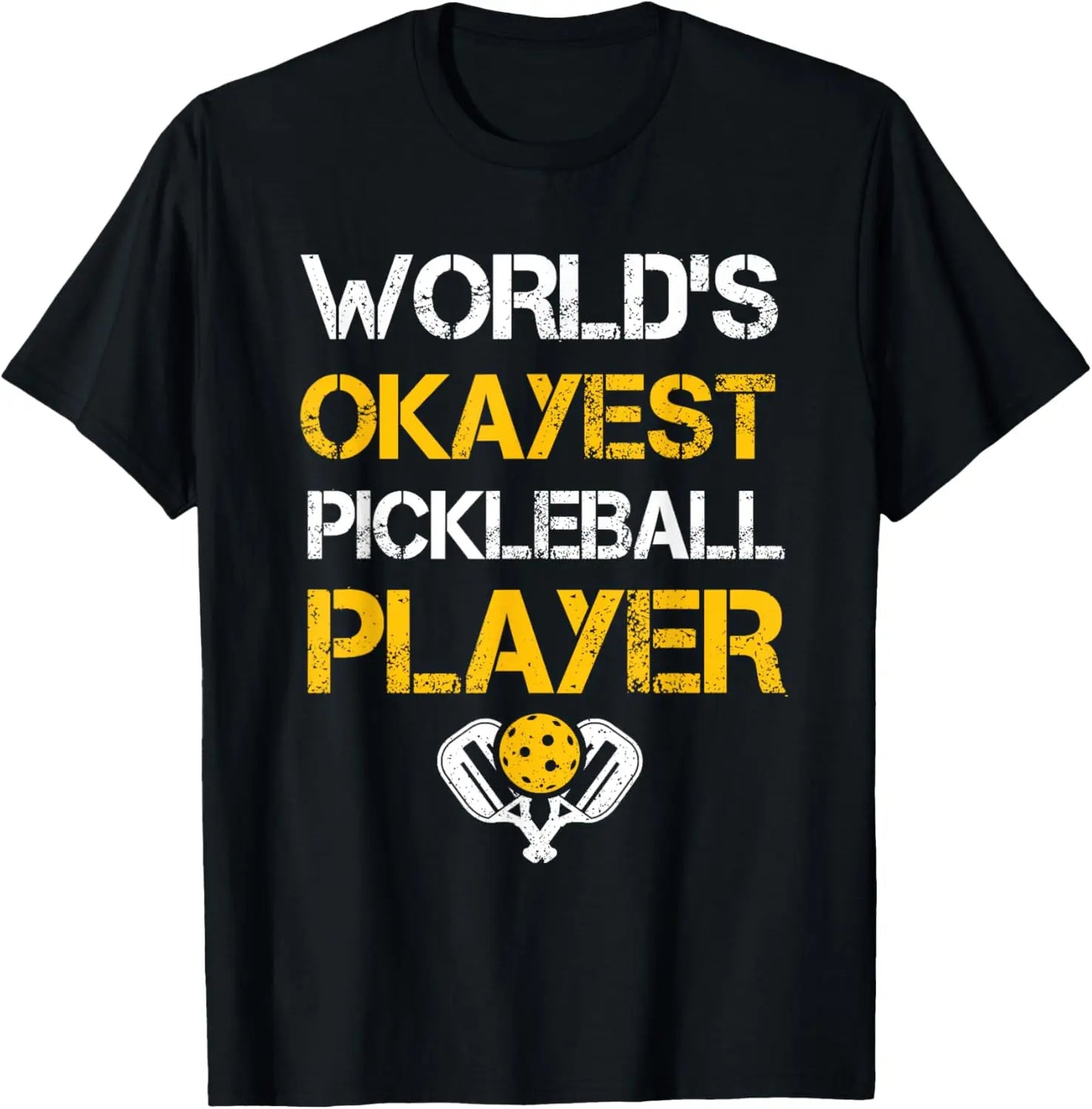 Funny Pickleball Player Paddle Printed T-shirt Tops O-neck Casual Modal Breathable Factory Delivery All-match Fashion Unique