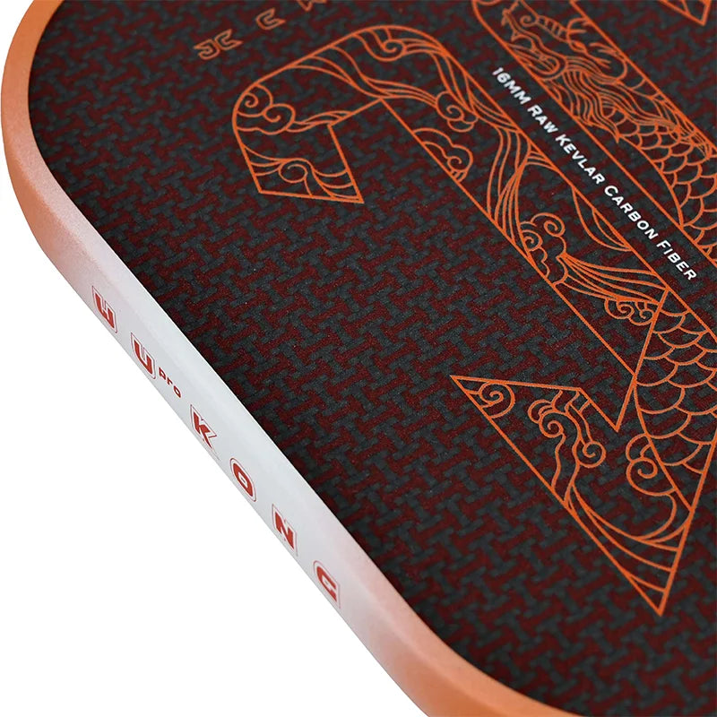 Juciao USAPA Approved Kevlar Carbon Fiber Pickleball Paddle Thermoformed Unibody Spin Textured Surface