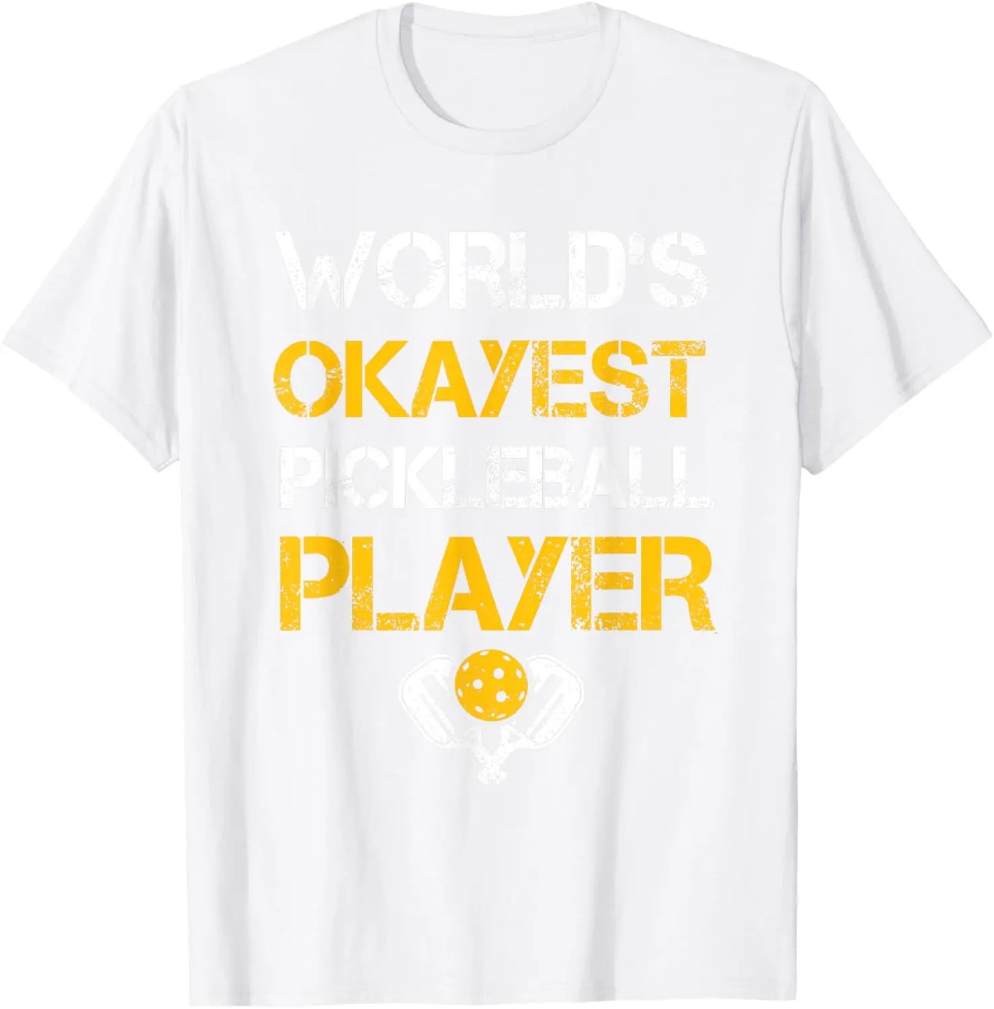 Funny Pickleball Player Paddle Printed T-shirt Tops O-neck Casual Modal Breathable Factory Delivery All-match Fashion Unique