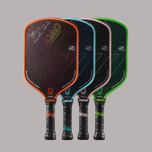 JUCIAO T-Titanium Pickleball Paddle Carbon Fiber Pickleballs For Spin And Control Foam  Injected Edges Thermoformed Pickleball